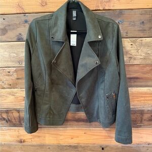 Alya by Francesca’s Olive Green Women's Jacket - L